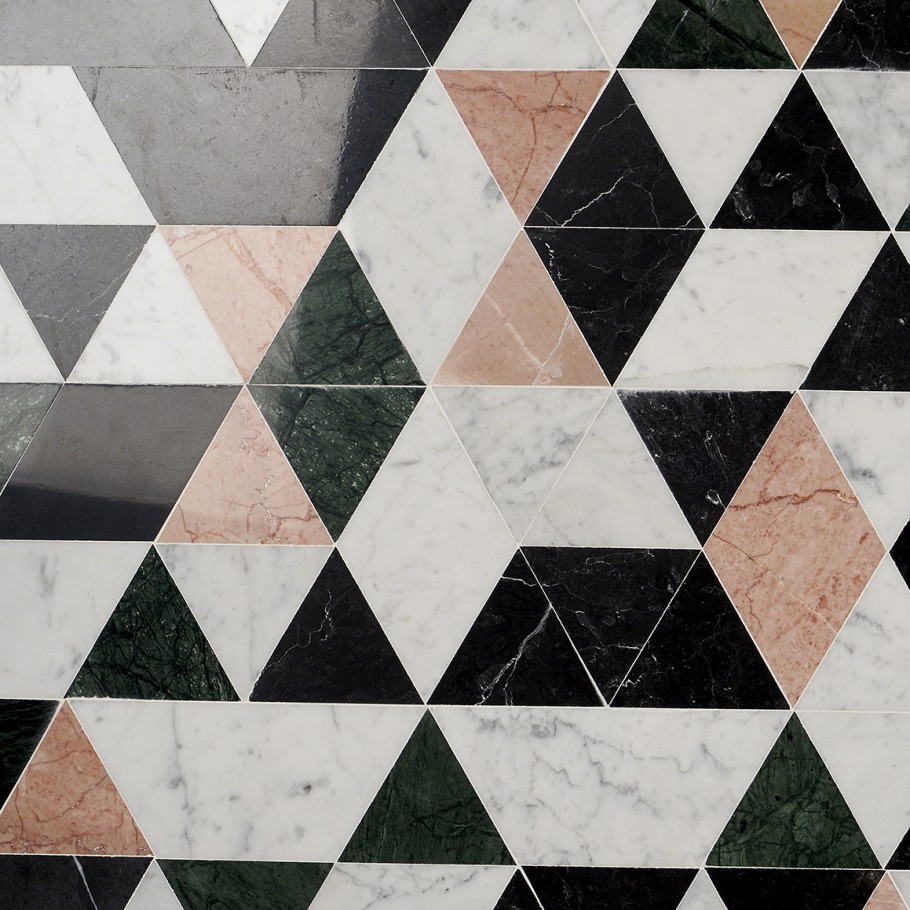 Prism Rosa Marble Mosaic Tile