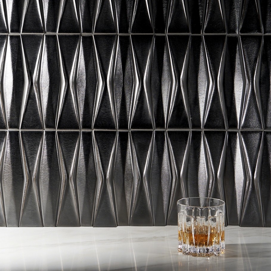 3D look Nabi Harlequin Gunmetal tile