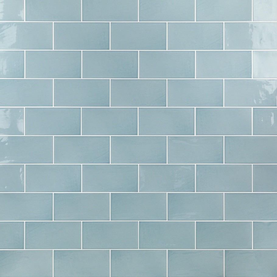 Aruba Blue 5X10 Ceramic Wall Tile 