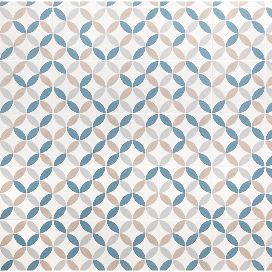 Norwalk Floor Deco Mix 8x8 Matte Porcelain Tile