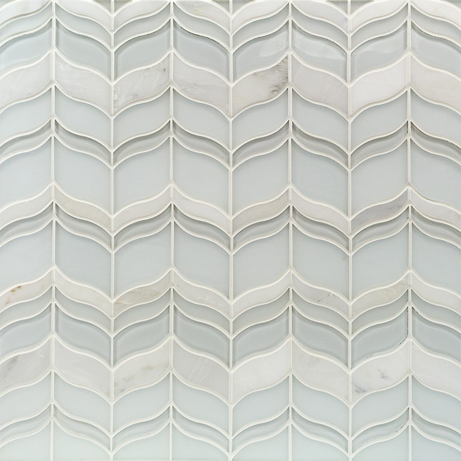 Chantilly Lace Marble & Glass Tile
