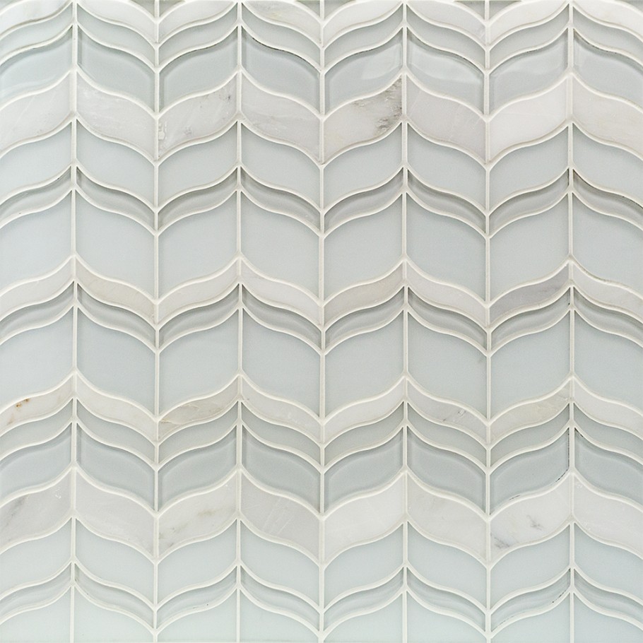 Chantilly Lace Marble & Glass Tile