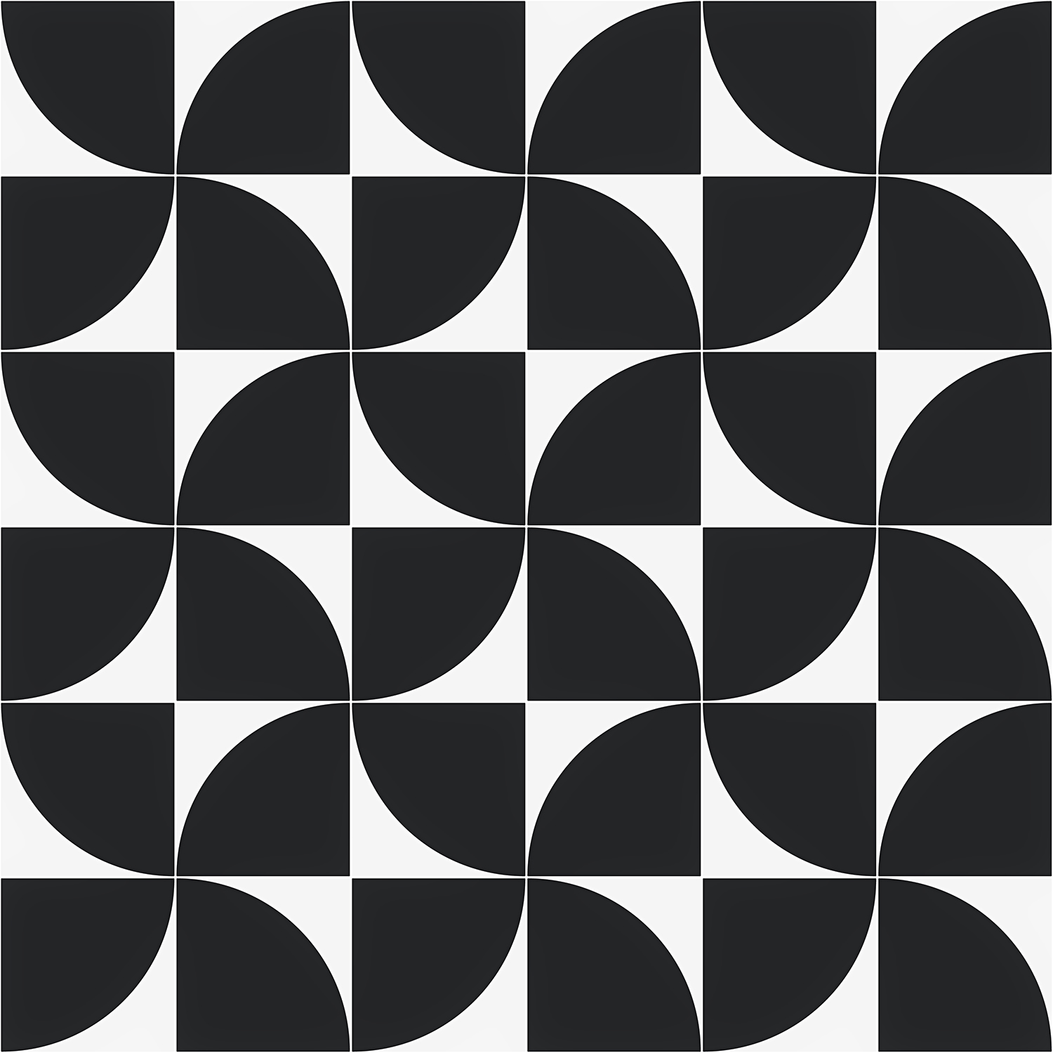 Stacy Garcia Maddox Deco Black 8x8 Matte Porcelain Tile
