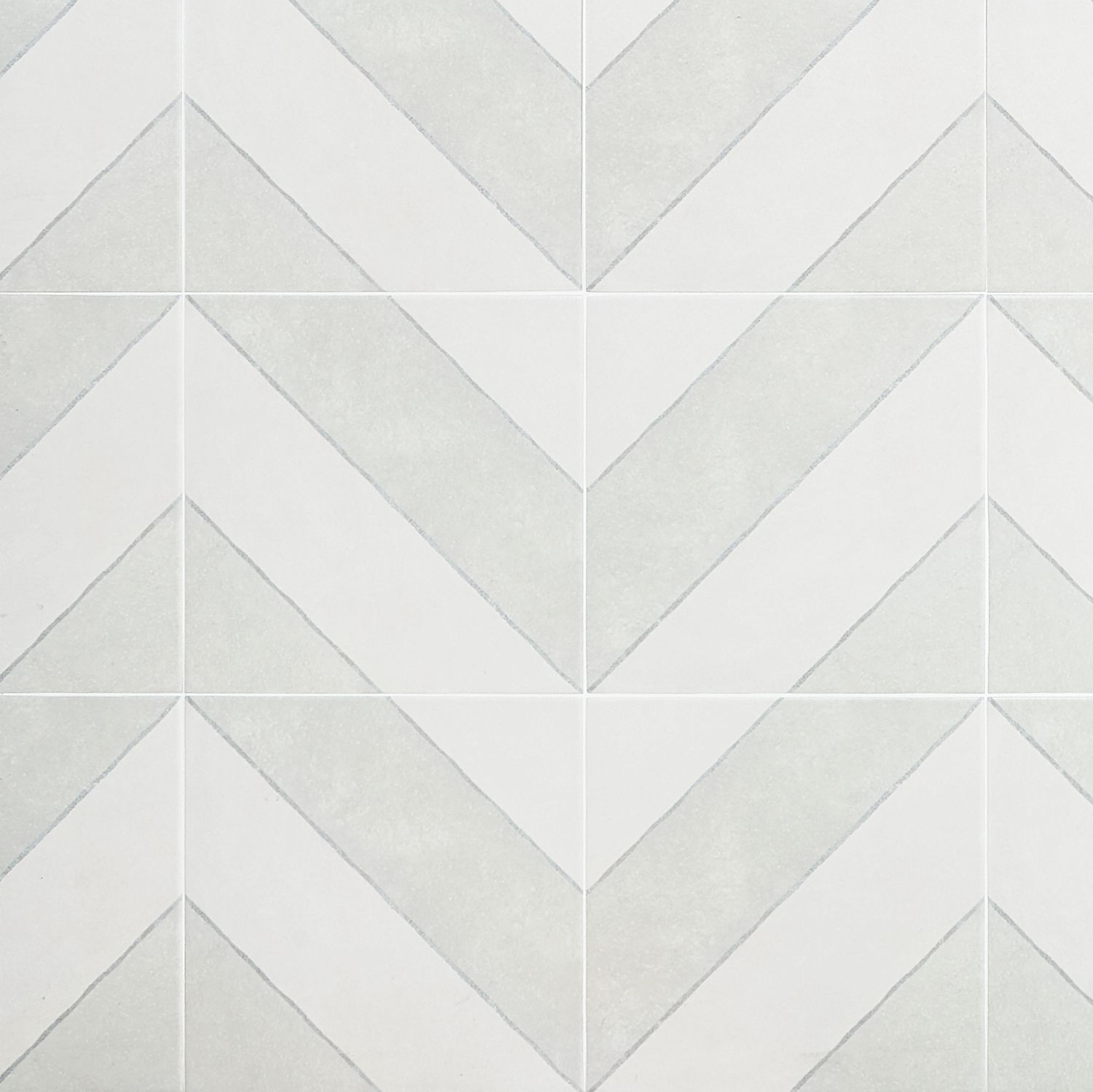 Auteur Diagonals Ash 9x9 Porcelain Tile: Pattern 1