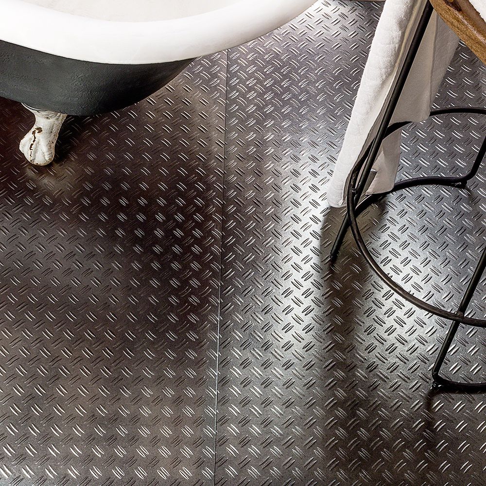 Diesel Emerson Vicker Metal Gray 24x48 Porcelain Tile