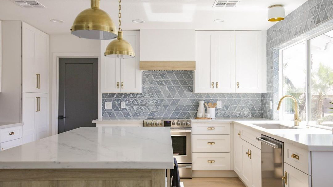How to install kitchen backsplash tile using adhesive mat instead