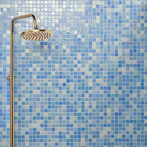Swim Aquarius 1x1 Glass Mosaic Tile