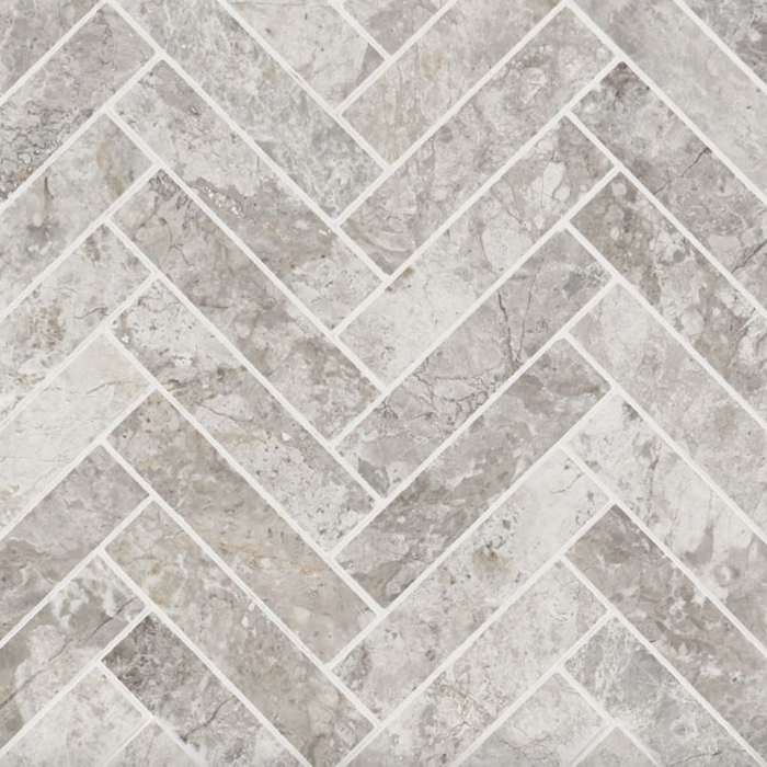 Tundra Gray 1x4 Honed Limestone Mosaic
