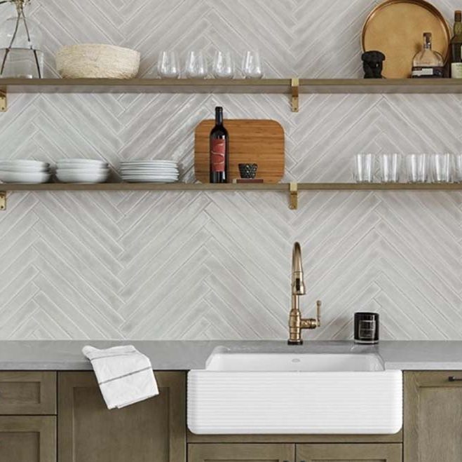 Carolina Fox 2" x 20" Kitchen Backsplash Tile by TileBar