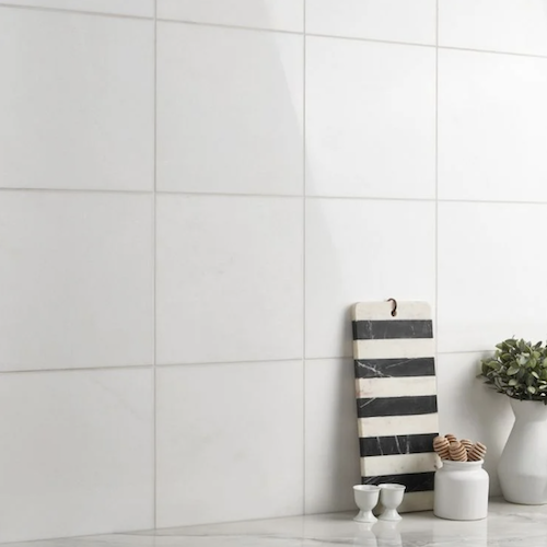 White Thassos 12x12 Polished Marble Tile