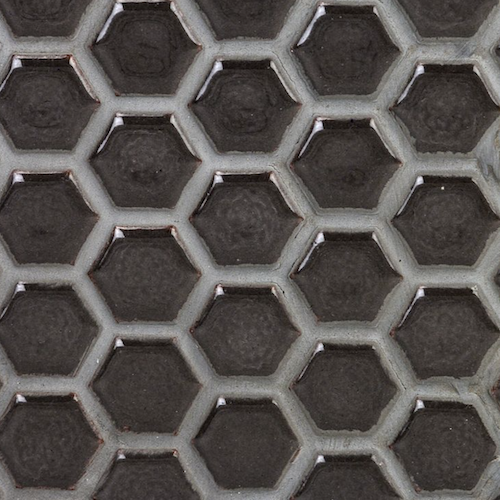 Eden 2.0 Pavement Rimmed 1" Hexagon Polished Porcelain Mosaic
