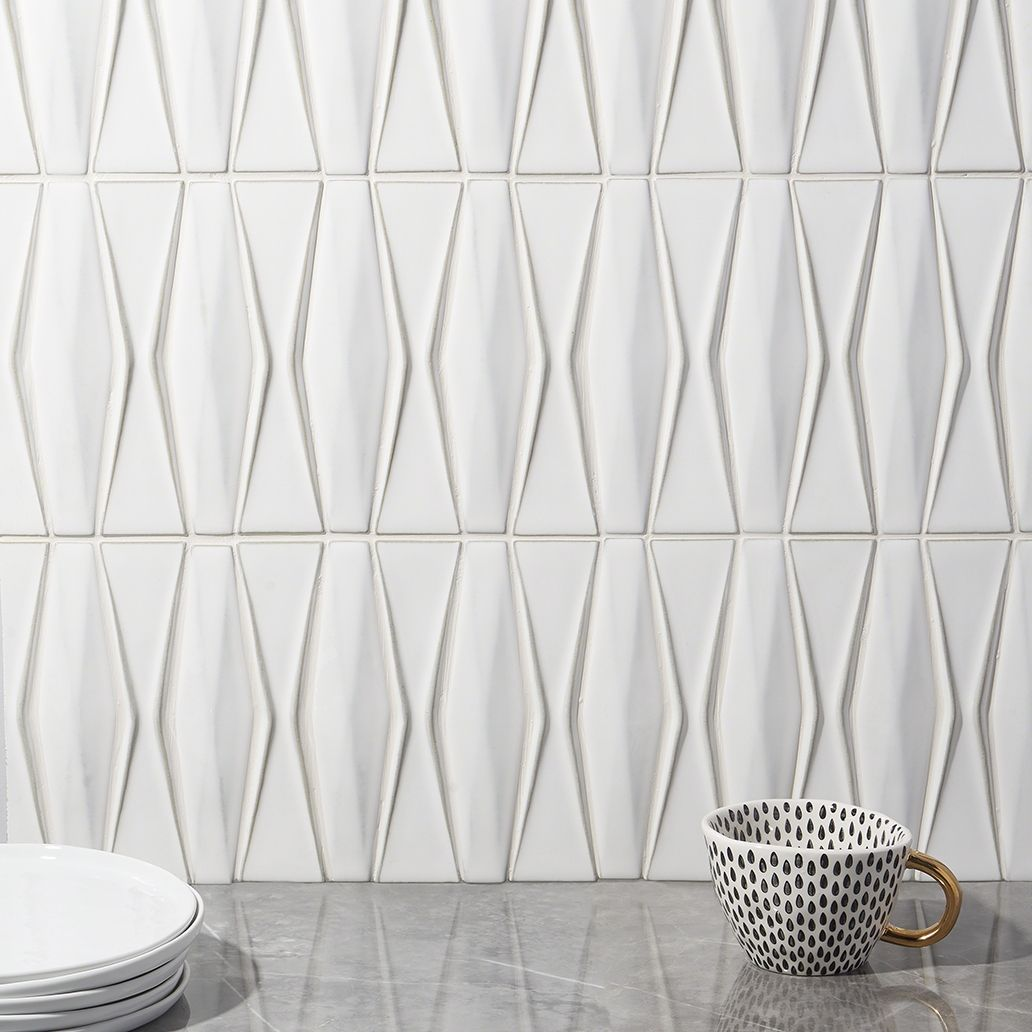 Nolita Black & White Matte Porcelain Tile - best tile