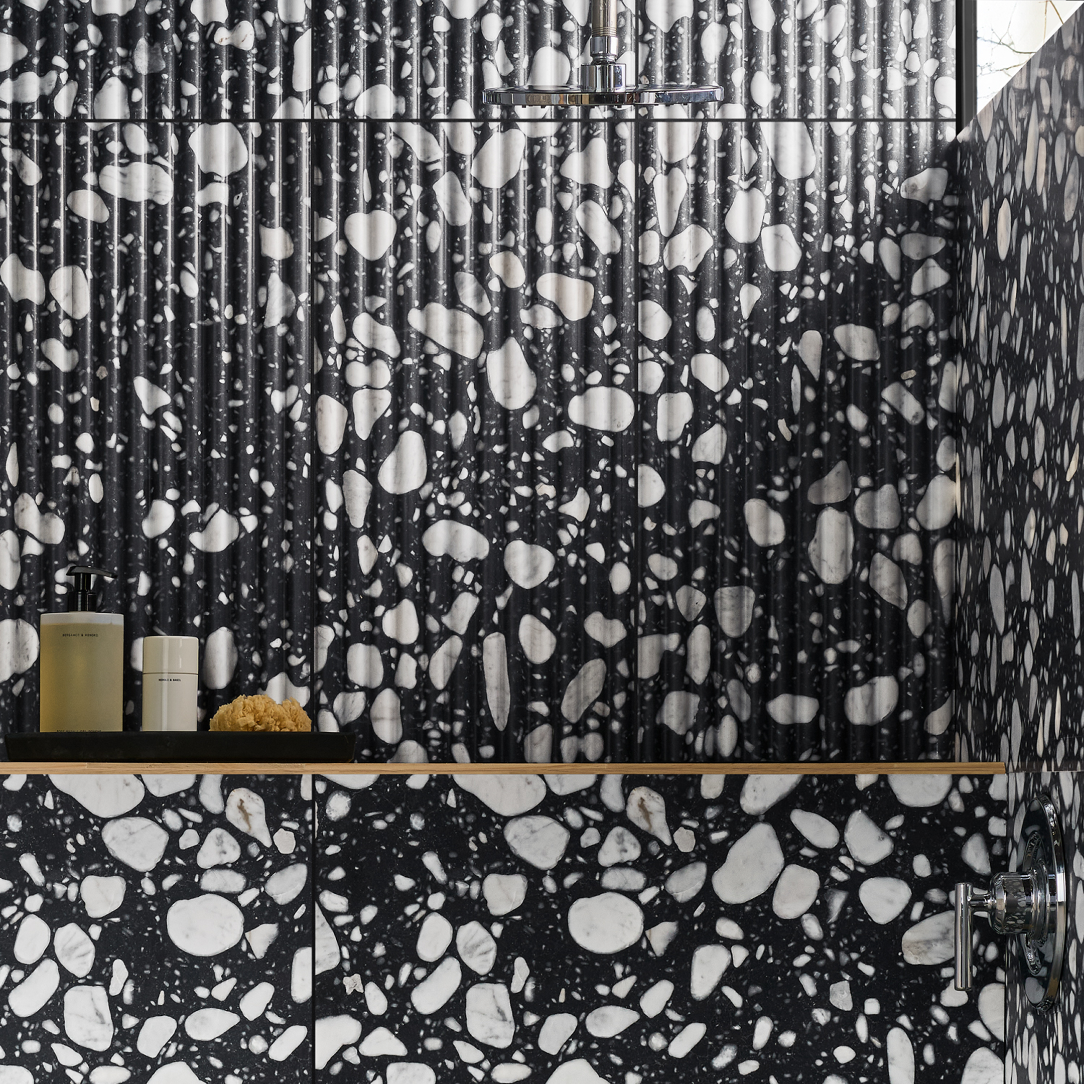 Black and White Bathroom Tile