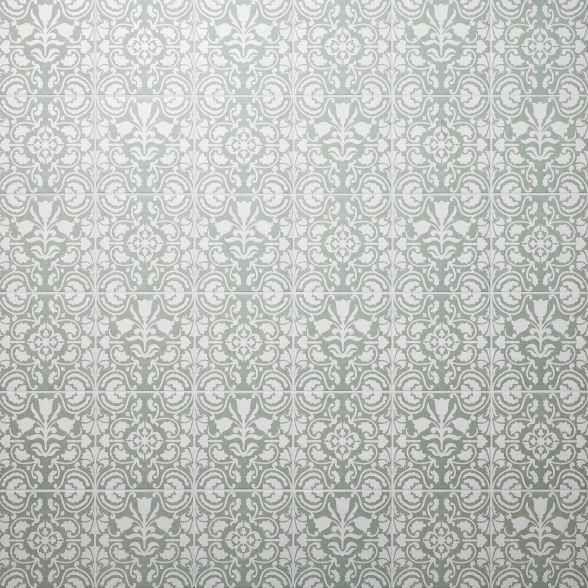 Elowynn Haven & Belle Seafoam Green 8x8 Matte Porcelain Tile