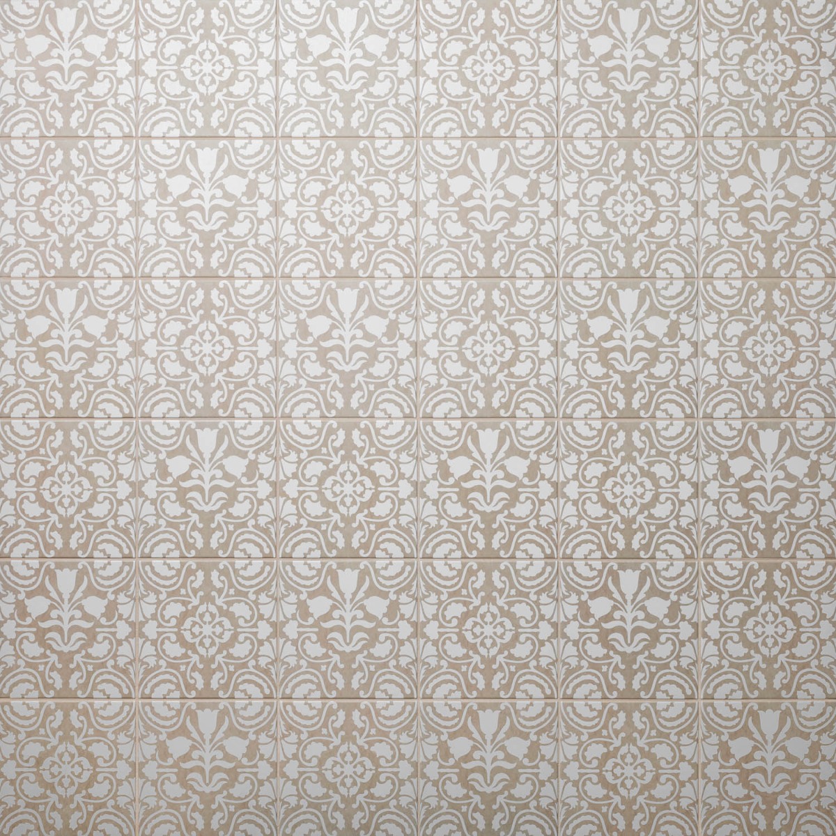 Elowynn Haven & Belle Sand Beige 8x8 Matte Porcelain Tile