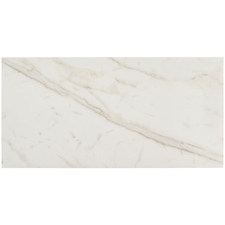 Tilebar Belvedere Bianco 30x30 Marble Look Porcelain Tile, White, Backsplash, Wall and Floor