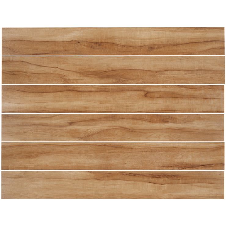 Sample-Katone Acacia Brown 6x48 Wood Glue Down Luxury Vinyl Plank Flooring