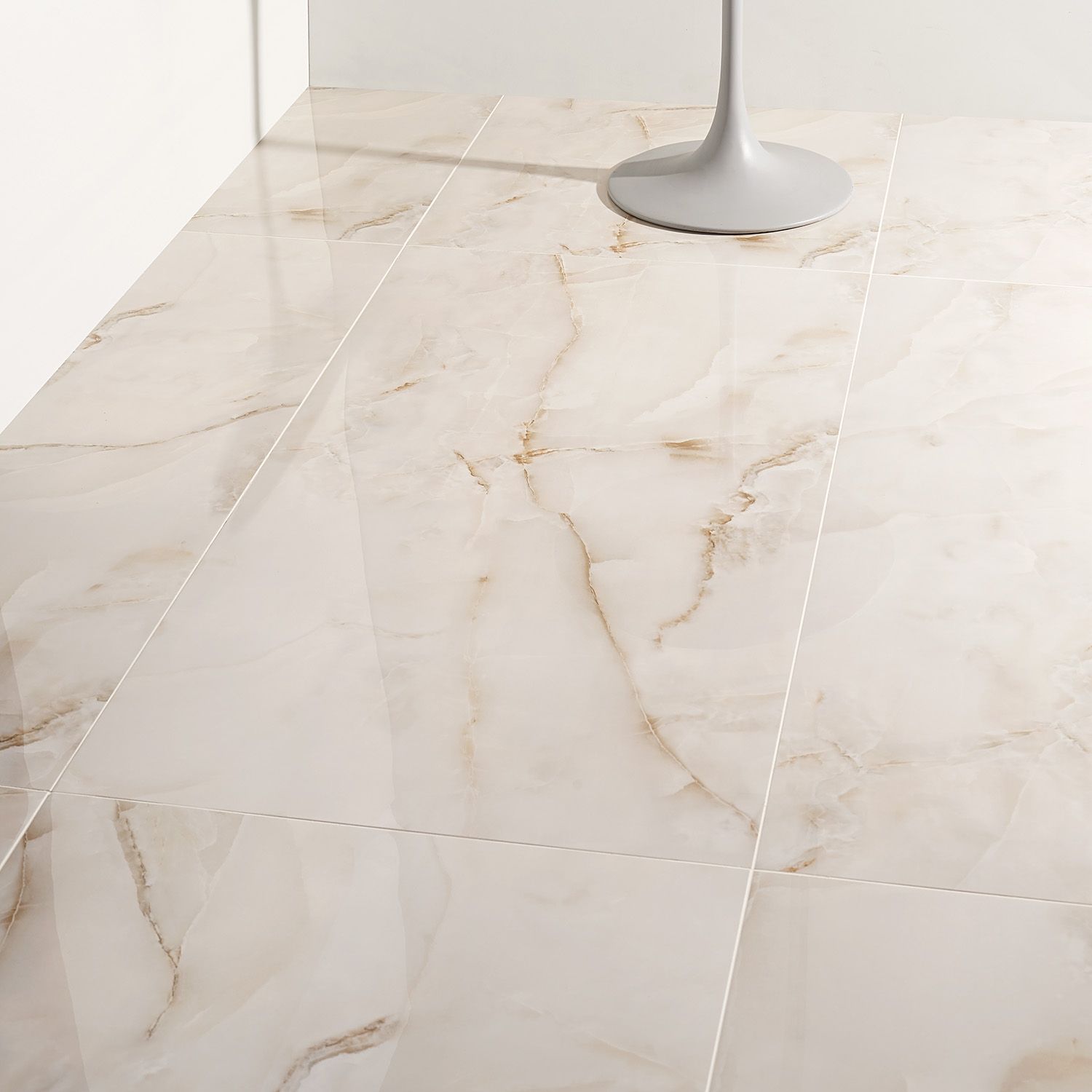 Lumina Pearl Onyx 24x48 Porcelain Marble Look Tile Tilebar