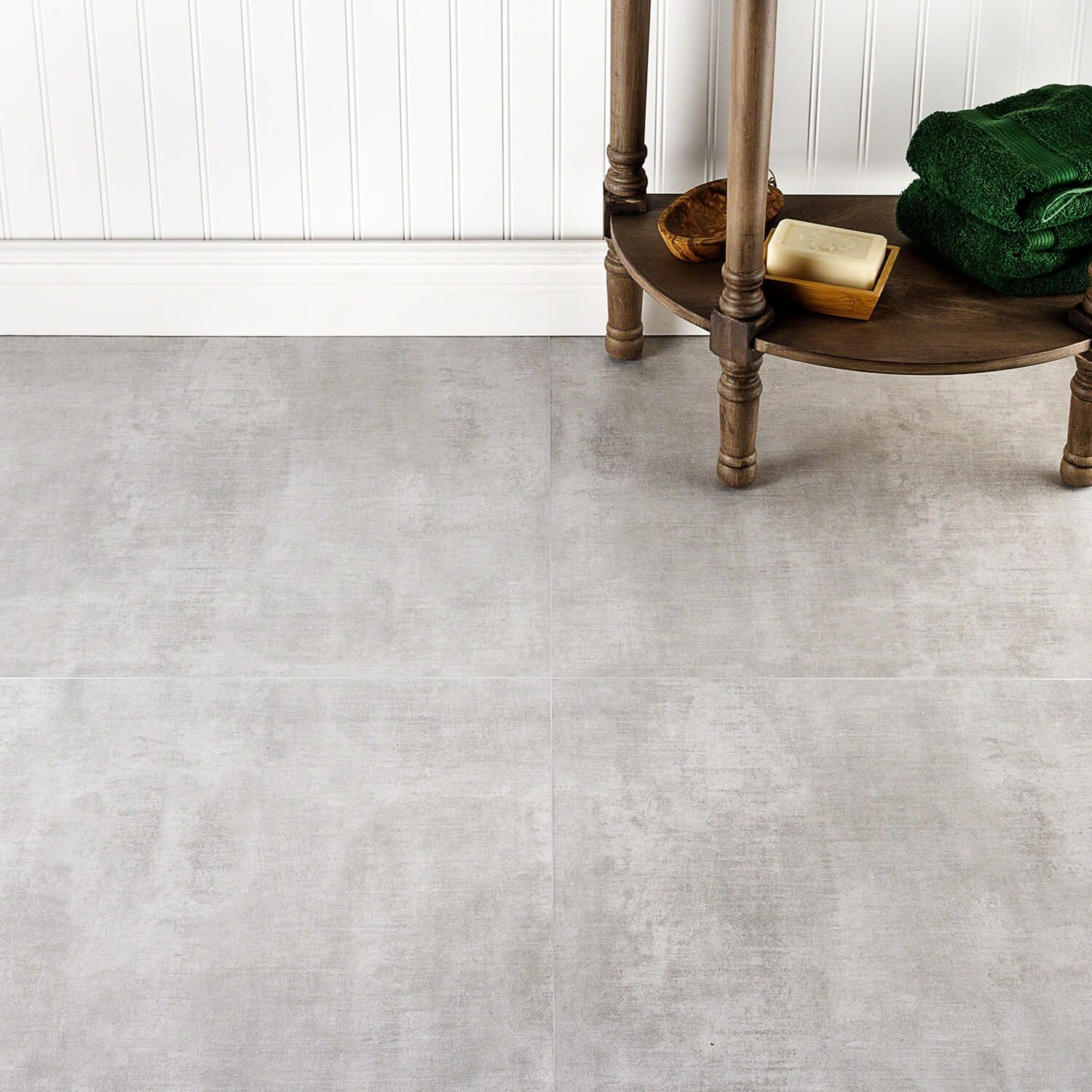 Okkernoot venijn vier keer Basic Cement Silver 24x24 Matte Porcelain Tile | TileBar.com