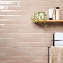 Paint Rosa 3x16 Glossy Porcelain Subway Tile for Wall