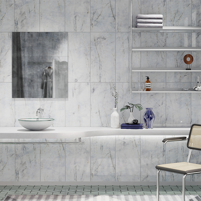 Digital colorful wall tile design for washroom and kitchen. Marble